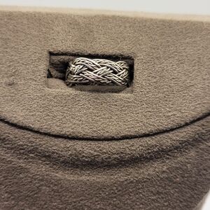 Modern Unisex Sterling silver Band Cross Celtic Ring